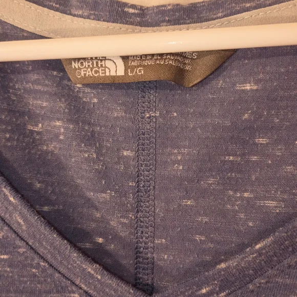 The North Face Women's Blue V-Neck Short Sleeve Top - Picture 5 of 5